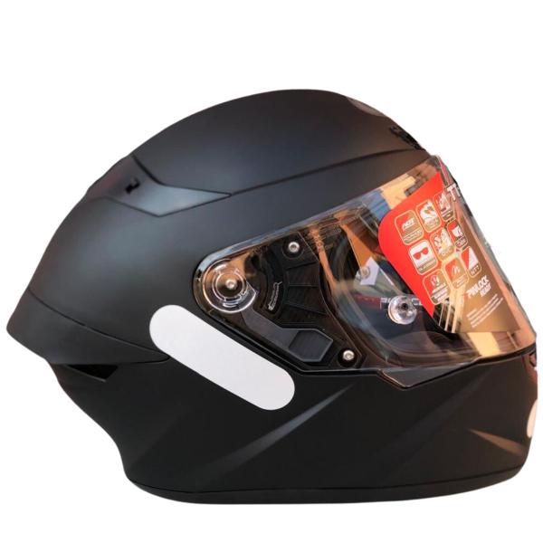 Imagem de Capacete Fechado Kyt Tt Course Plain Matt Black Preto Fosco