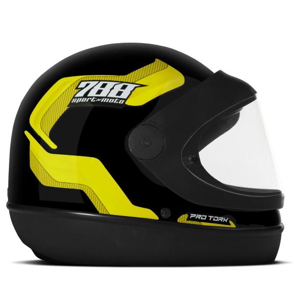 Imagem de Capacete Fechado Masculino Sport Moto 788 Pro Tork Automático