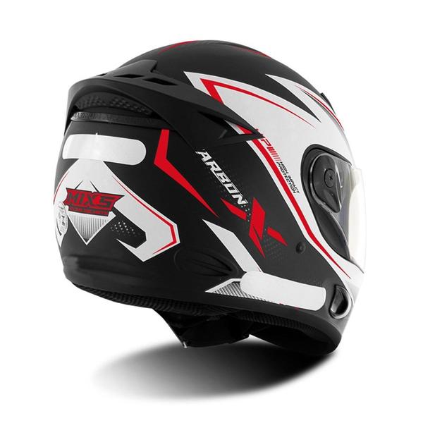 Imagem de Capacete fechado mixs mx2 carbon vermelho/preto/branco