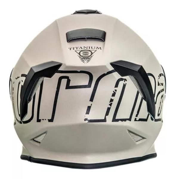 Imagem de Capacete Fechado Mormaii M1 Titanium Cinza Fosco