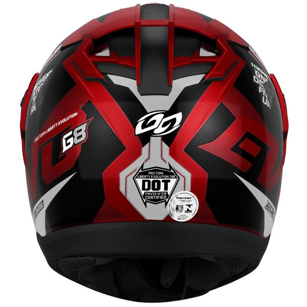 Imagem de Capacete Fechado Moto Pro Tork Masculino Feminino Unissex Evolution G8 Evo Solid 788 Viseira Fumê