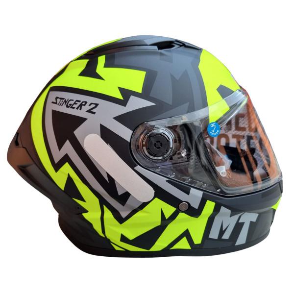 Imagem de Capacete Fechado Mt Stinger 2 Meld B3 Amarelo Fluor Fosco