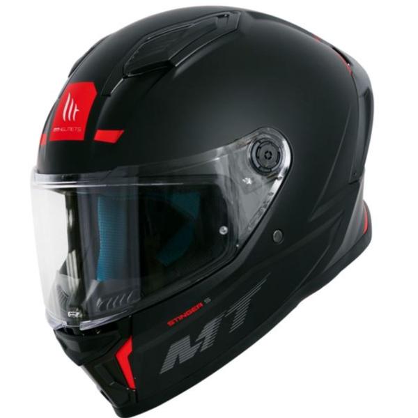 Imagem de Capacete Fechado Mt Stinger 2 Preto Fosco Solid A1 +Vis Fumê