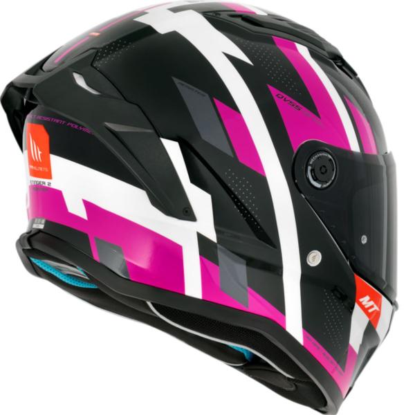 Imagem de Capacete Fechado Mt Stinger 2  Register B8 Preto Rosa Brilho