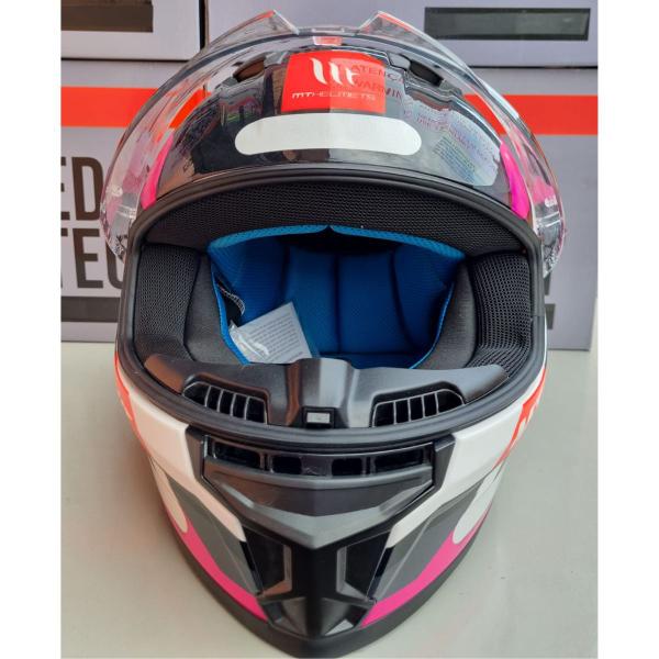 Imagem de Capacete Fechado Mt Stinger 2  Register B8 Preto Rosa Brilho