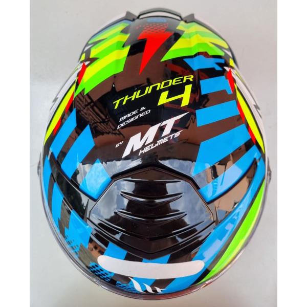 Imagem de Capacete Fechado Mt Thunder 4 Sv Drax B7 Com Óculos Interno