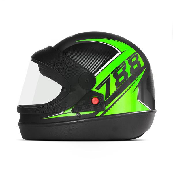 Imagem de Capacete Fechado Sm Super Sport Moto San Marino Brilhante Motociclista Motoboy Feminino Pro Tork 