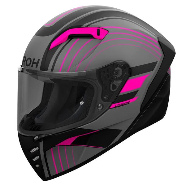 Imagem de Capacete Feminino Airoh Connor Achieve Esportivo Moto Rosa