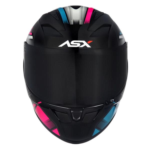 Imagem de Capacete Feminino Asx City Start Rosa Esportivo Fechado Moto