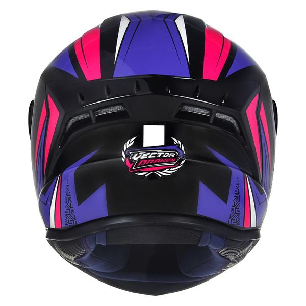 Imagem de Capacete Feminino Asx Vector Rosa Esportivo + Viseira Rosa