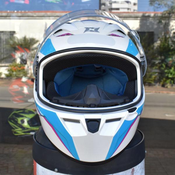 Imagem de Capacete Feminino Axxis Segment Stunt Rosa Moto Fechado