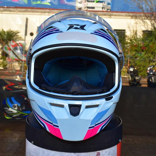 Imagem de Capacete Feminino Axxis Segment Visual Rosa Moto Fechado