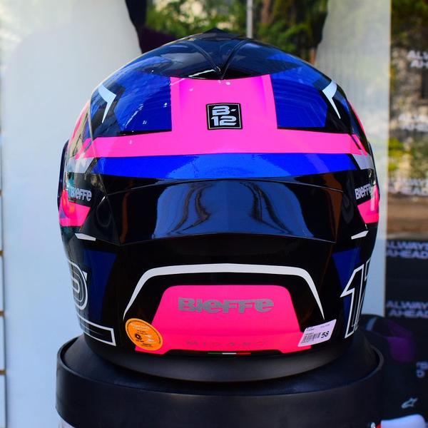 Imagem de Capacete Feminino Bieffe B12 Misano Rosa Esportivo Moto