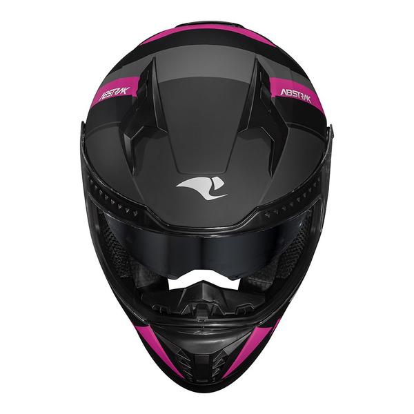 Imagem de Capacete Feminino Com Óculos Interno Race Tech Volt Abstrak Rosa Fosco