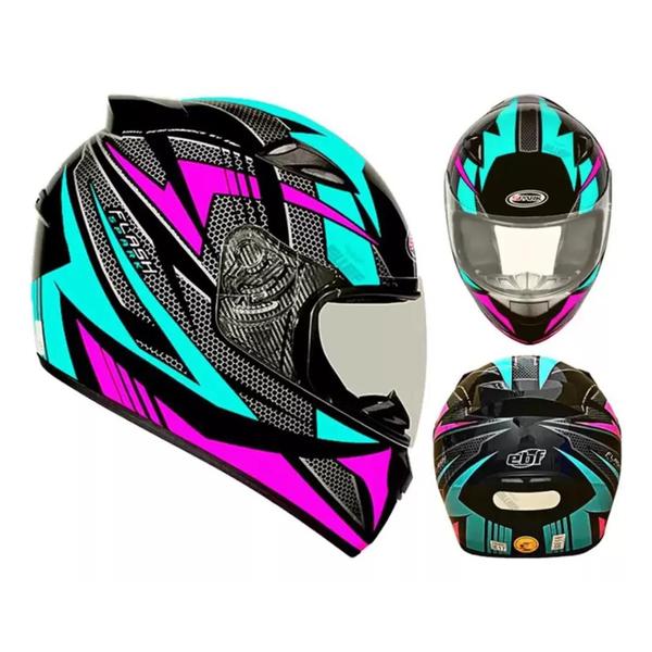 Imagem de Capacete Feminino Ebf New Spark + Viseira Cristal É Reparo