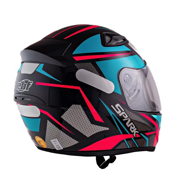 Imagem de Capacete Feminino Ebf Tiffany Sportivo Mais Viseira Camaleão