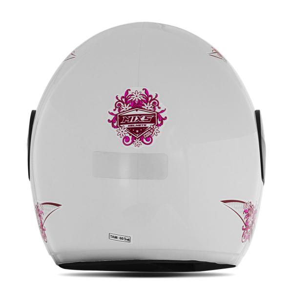 Imagem de Capacete Feminino Fechado Mixs Start For Girls Viseira Cristal