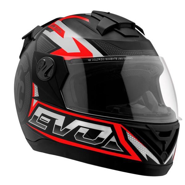 Imagem de Capacete Feminino Masculino Esportivo Fechado Lançamento Etceter Carbon G8 Evo Fosco + Narigueira