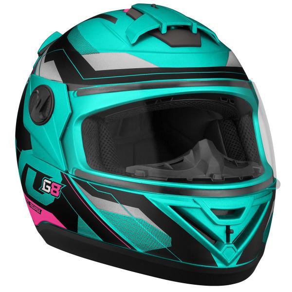 Imagem de Capacete Feminino Masculino Fechado Lançamento Pro Tork G8 Confortável