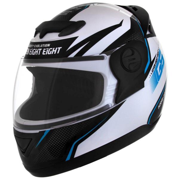 Imagem de Capacete Feminino Masculino Fechado Para Moto Evolution Pro Tork G6 Racing 788 - Tamanho 56 58 60