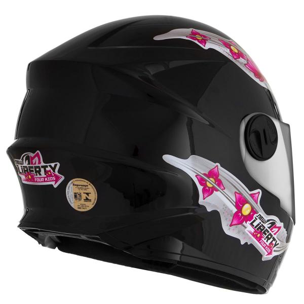 Imagem de Capacete Feminino Moto Fechado Infantil Pro Tork Liberty Four Girls Urbano Seguro Oferta