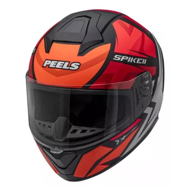 Imagem de Capacete Feminino Peels Spike Il 1st Vermelho Kit 2 Unidades