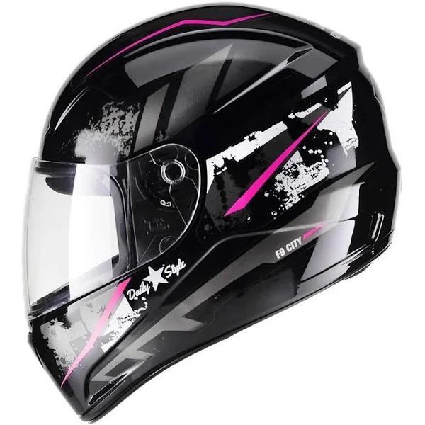 Imagem de Capacete Fly F-9 City Preto / Rosa