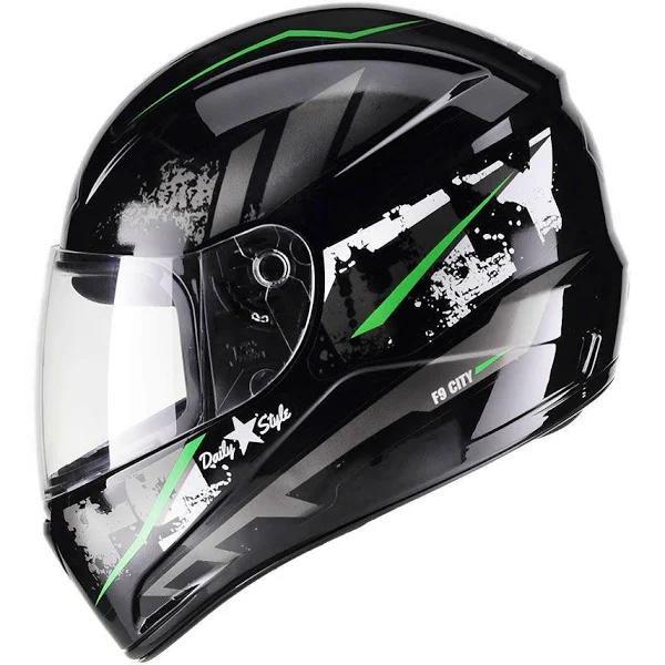 Imagem de Capacete Fly F-9 City Preto / Verde