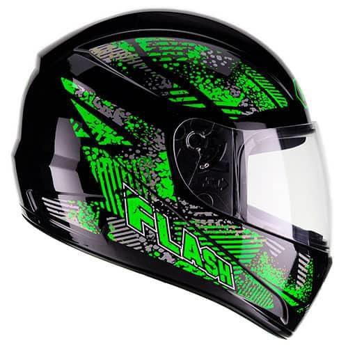 Imagem de Capacete Fly F-9 Flash Preto / Verde