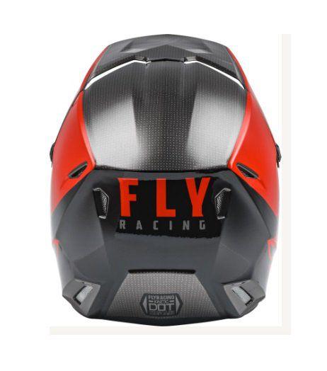 Imagem de Capacete Fly Racing Kinetic Straight Edge - Cor Vermelho Preto