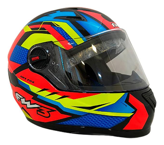 Imagem de Capacete fw3 gtx fox laranja 56