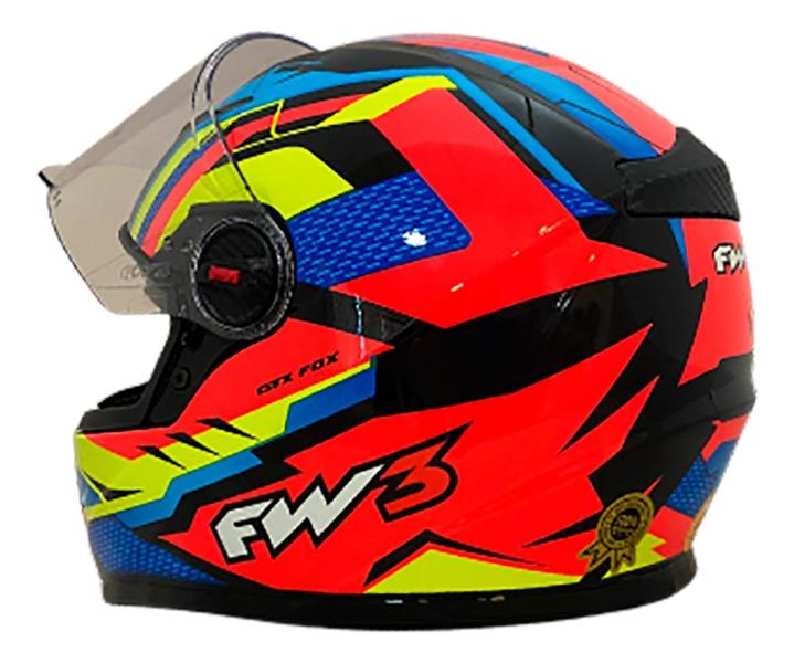 Imagem de Capacete fw3 gtx fox laranja 60