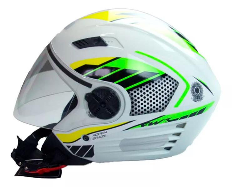 Imagem de Capacete Fw3 Para Moto X Open Brasil Viseira Dourada Tam 58