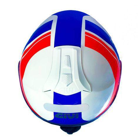 Imagem de Capacete givi x21 globe branco/vermelho/azul 58/m