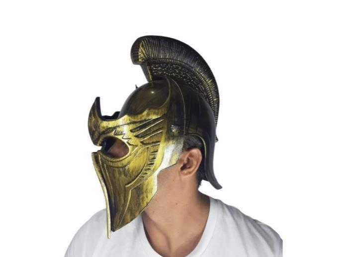 Imagem de Capacete Gladiador Dourado ABS Rígido - Adulto