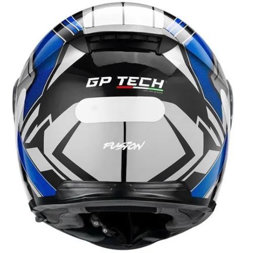 Imagem de Capacete Gp Tech A118 Sv Fusion Articulado Robocop Preto com Azul 60