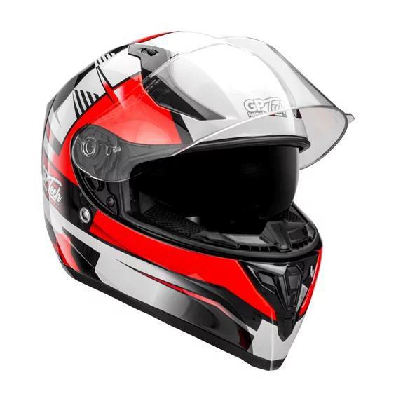 Imagem de Capacete gp tech v128 flag vermelho-branco 58