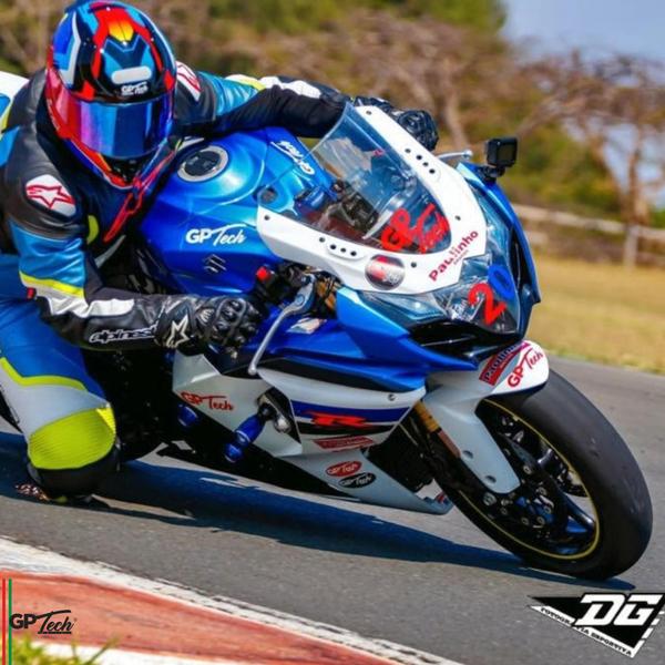 Imagem de Capacete GP Tech V128 Fusion - Brilhante  - Vermelho, Azul e Branco