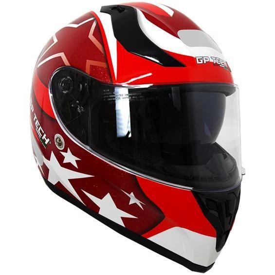 Imagem de Capacete gp tech v128 usa vermelho 61