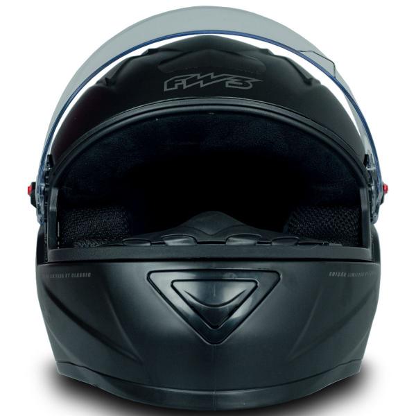 Imagem de Capacete Gt Classic Preto Fosco Narigueira Tam 60 Fechado