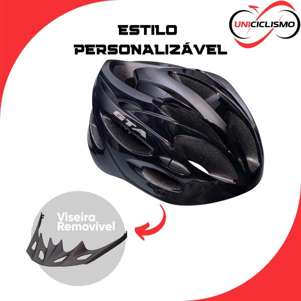 Imagem de Capacete GTA Start 20 Furos C/ Led Ciclismo Ciclista Bike Bicicleta