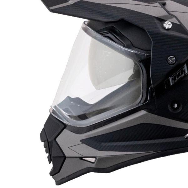 Imagem de Capacete Helt Cross Vision Glass Com Óculos Interno