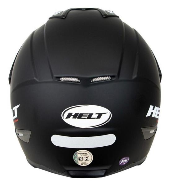 Imagem de capacete helt cross vision preto fosco original