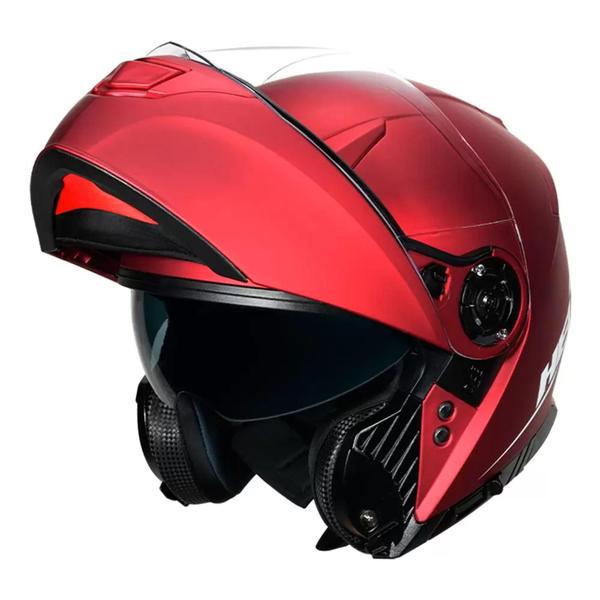 Imagem de Capacete Helt new Hippo Glass Solid Vermelho fosco