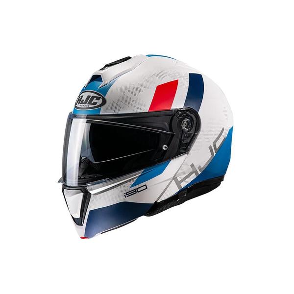 Imagem de Capacete Hjc I90 Syrex Branco, Azul E Vermelho 58 F016