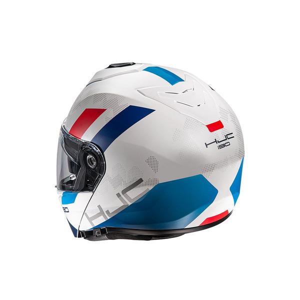 Imagem de Capacete Hjc I90 Syrex Branco, Azul E Vermelho 59