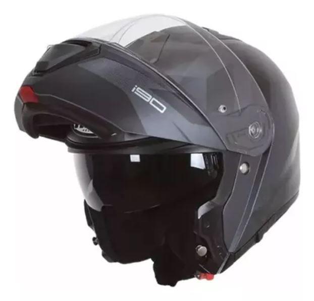 Imagem de Capacete hjc i90 syrex preto e cinza 59/l