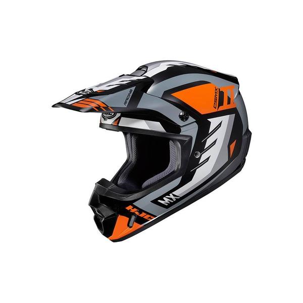 Imagem de Capacete Hjc Off Csmxii Phyton Cinza Laranja E Branco 56 F016