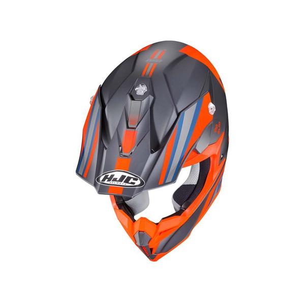 Imagem de Capacete Hjc Off I50 Flux Preto Laranja Cinza E Azul 58