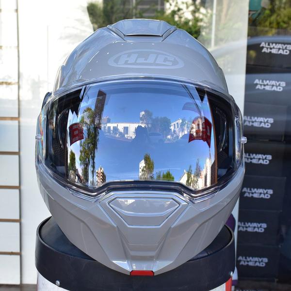 Imagem de Capacete Hjc Robocop I100 180 Articulado Cinza Escamoteavel